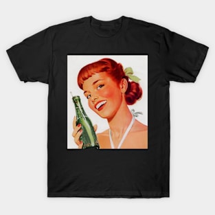 Retro girl drinking T-Shirt